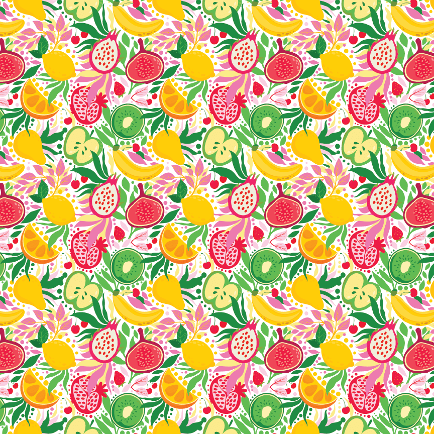 Summer Fruit Pattern Acrylic Sheets - CMB Pattern Acrylic